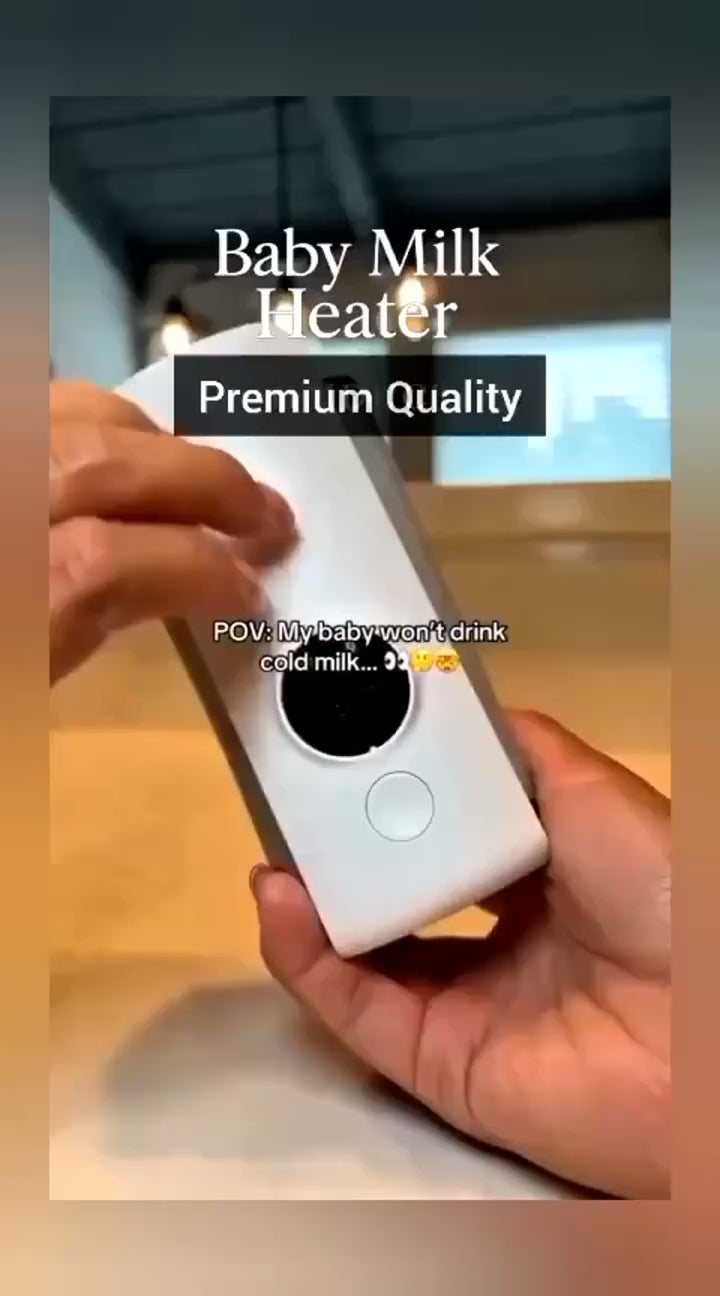 Rechargeable Portable Baby Bottle Milk Warmer | USB Type-C Digital Feeder Warmer