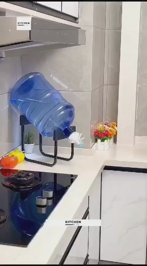 High Quality Water Bottle Stand with nozzle Rust resistant water Dispenser Metal Rack Dispenser Water Jug Holder Non-Screw with Water Tap