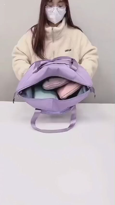 Expandable Oxford Pillow Bag Travel Organizer – Waterproof Foldable Luggage Storage Handbag for Travel & Gym made in china