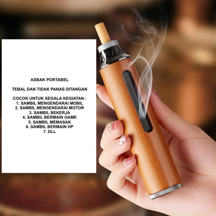 MS Mart - Portable Cigarette Holder With Ashtray | Dust-Free Mini Ash Tank For Car, Office, Home